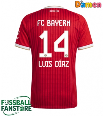 Bayern Munich Luis Diaz #14 Replik Heimtrikot Damen 2026-27 Kurzarm